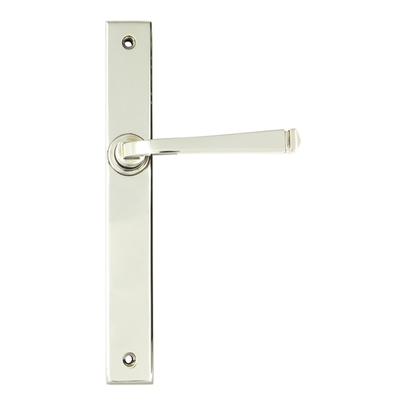 45449 • 242 x 32 x 13mm • Polished Nickel • From The Anvil Avon Slimline Lever Latch Set