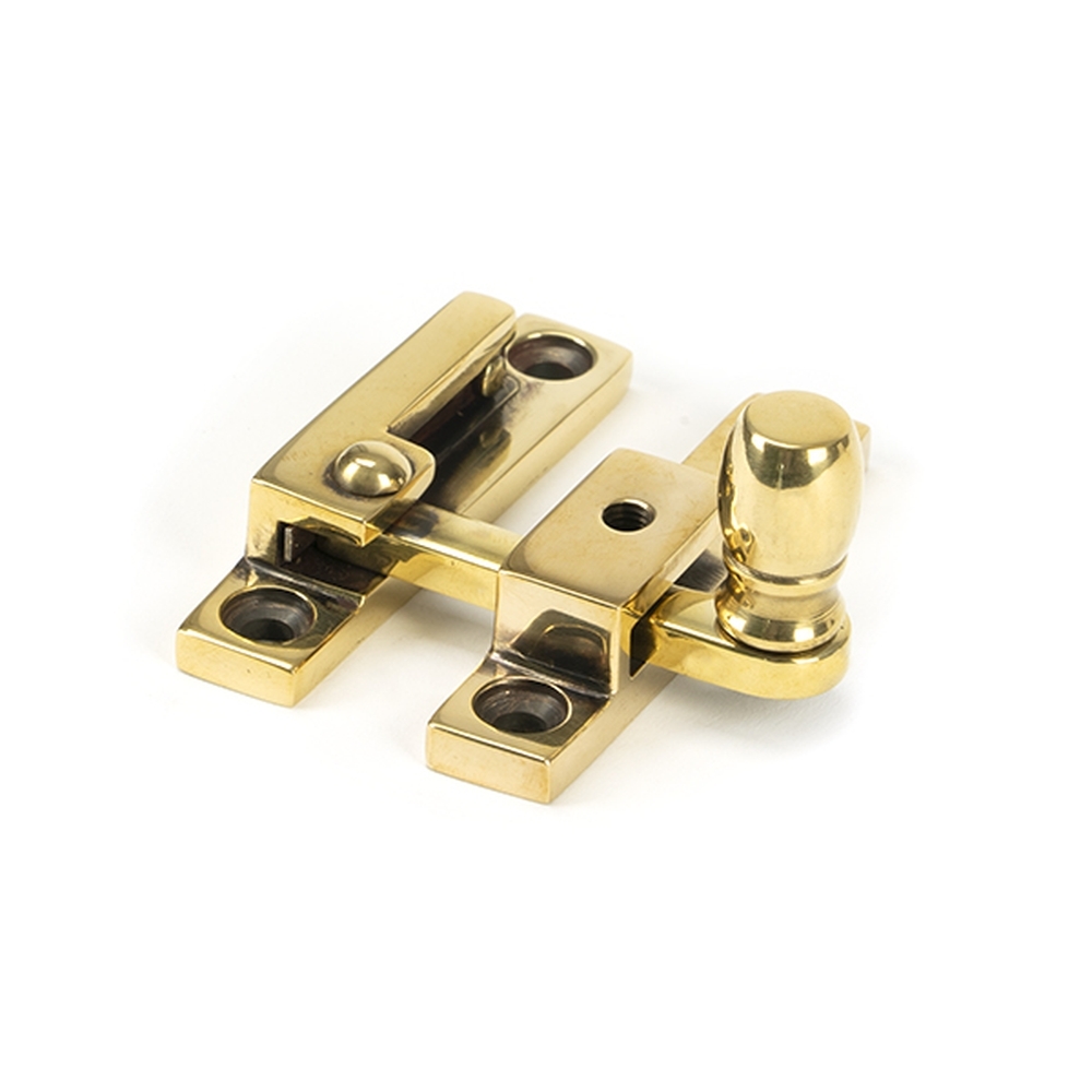 45481  64mm  Aged Brass  From The Anvil Mushroom Quadrant Fastener - Narrow