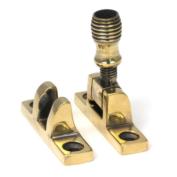 45492 � 55 x 14mm � Aged Brass � From The Anvil Beehive Brighton Fastener - Narrow [Square]