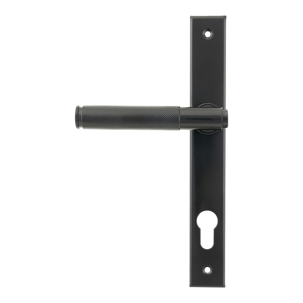 45527  242 x 32 x 13mm  Black  From The Anvil Brompton Slimline Lever Espag. Lock Set