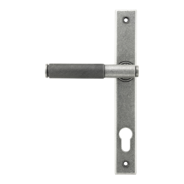 45529  242 x 32 x 13mm  Pewter Patina  From The Anvil Brompton Slimline Lever Espag. Lock Set