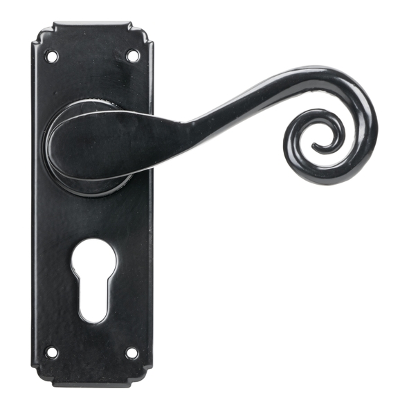 45591 • 152 x 51 x 5mm • Black • From The Anvil Monkeytail Lever Euro Lock Set