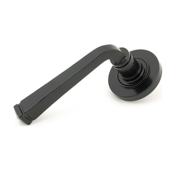 45623  53 x 8mm  Black  From The Anvil Avon Round Lever on Rose Set [Plain]