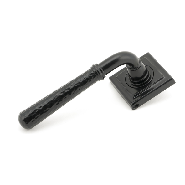 45650 • 53 x 53 x 8mm • Black • From The Anvil Hammered Newbury Lever on Rose Set [Square]