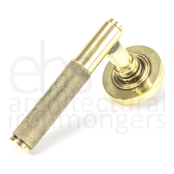 45659 • 53 x 8mm • Aged Brass • From The Anvil Brompton Lever on Rose Set [Plain]