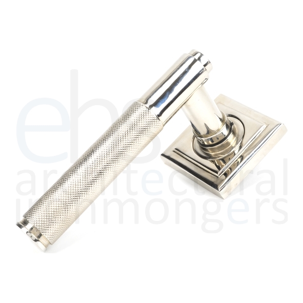 45670 • 53 x 53 x 8mm • Polished Nickel • From The Anvil Brompton Lever on Rose Set [Square]