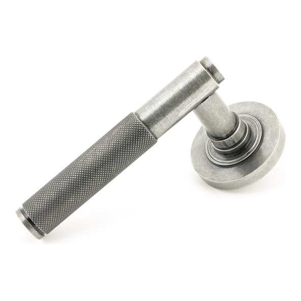 45679 • 53 x 8mm • Pewter Patina • From The Anvil Brompton Lever on Rose Set [Plain]