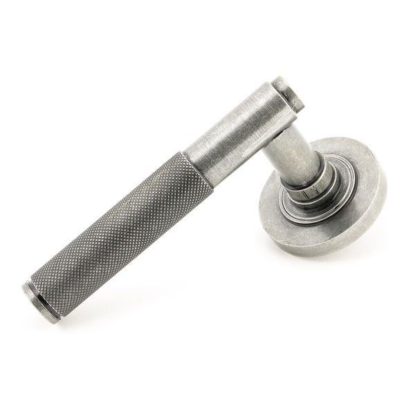 45679 � 53 x 8mm � Pewter Patina � From The Anvil Brompton Lever on Rose [Plain]