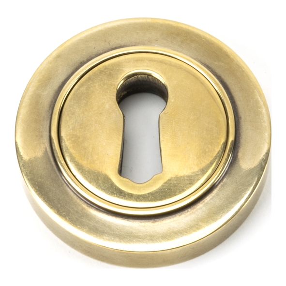 45683  53mm  Aged Brass  From The Anvil Round Escutcheon [Plain]