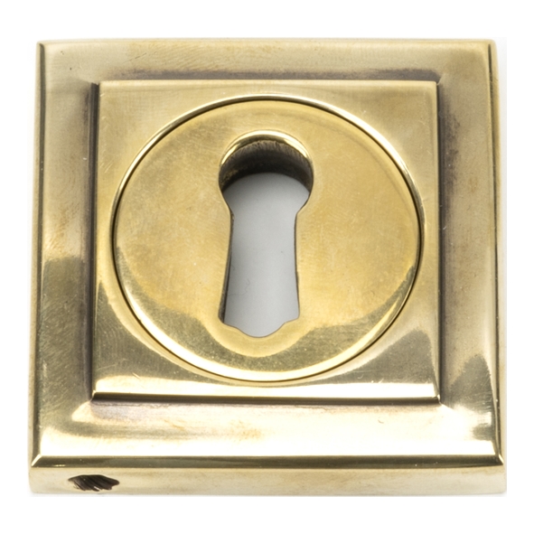 45686  53 x 53mm  Aged Brass  From The Anvil Round Escutcheon [Square]
