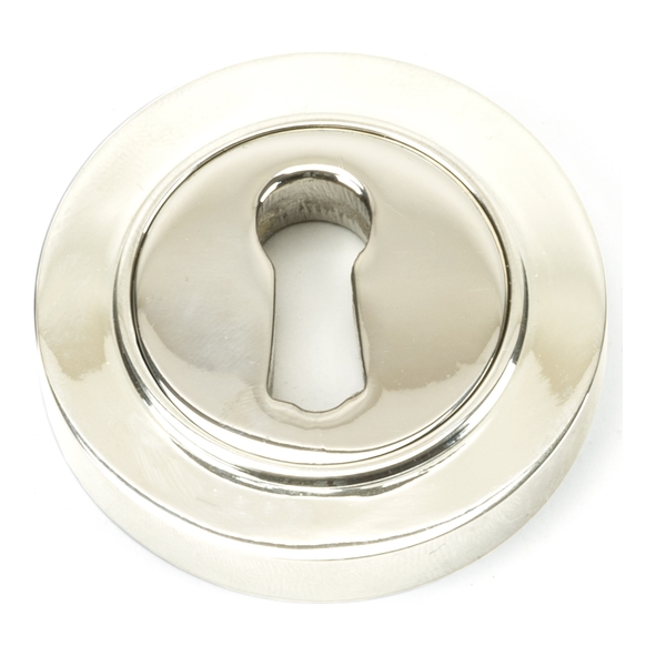 45691  53mm  Polished Nickel  From The Anvil Round Escutcheon [Plain]
