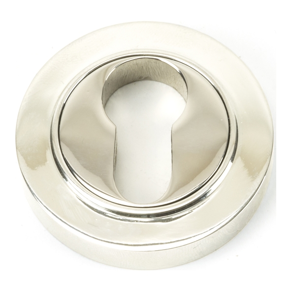 45715 • 53mm • Polished Nickel • From The Anvil Round Euro Escutcheon [Plain]