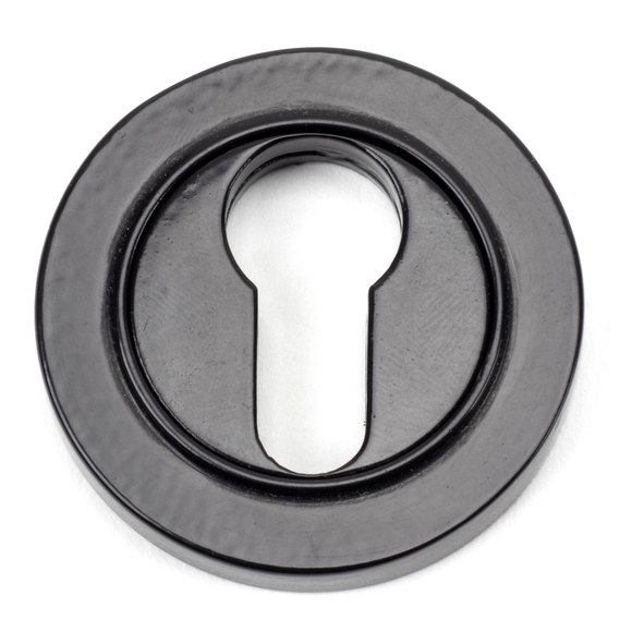 45719 � 53mm � Black � From The Anvil Round Euro Escutcheon [Plain]