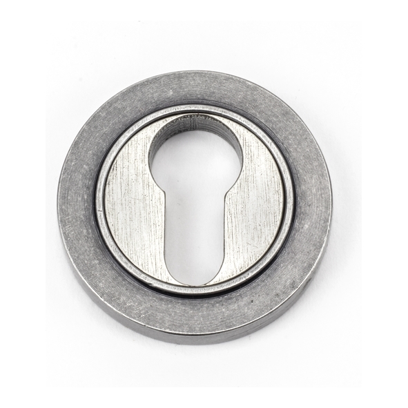 45727 • 53mm • Pewter Patina • From The Anvil Round Euro Escutcheon [Plain]