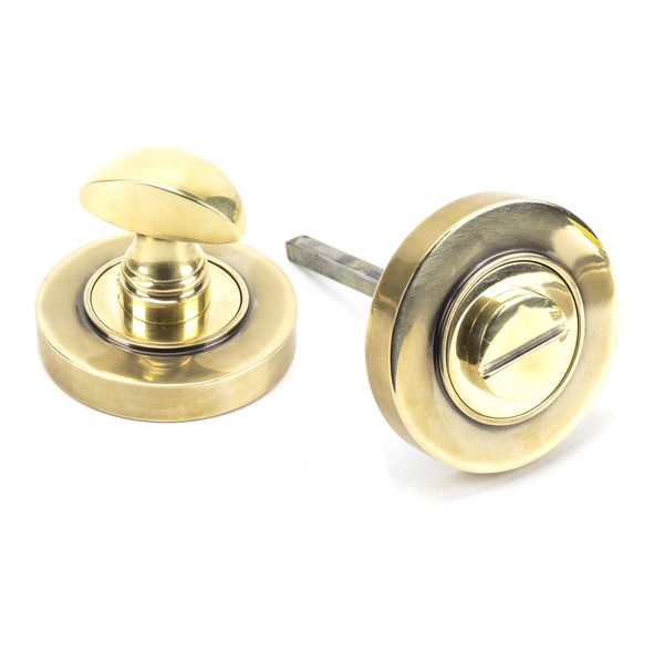 45731 � 53 x 8mm � Aged Brass � From The Anvil Round Thumbturn [Plain]