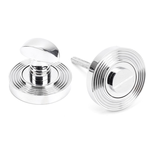 45737 � 53 x 8mm � Polished Chrome � From The Anvil Round Thumbturn [Beehive]