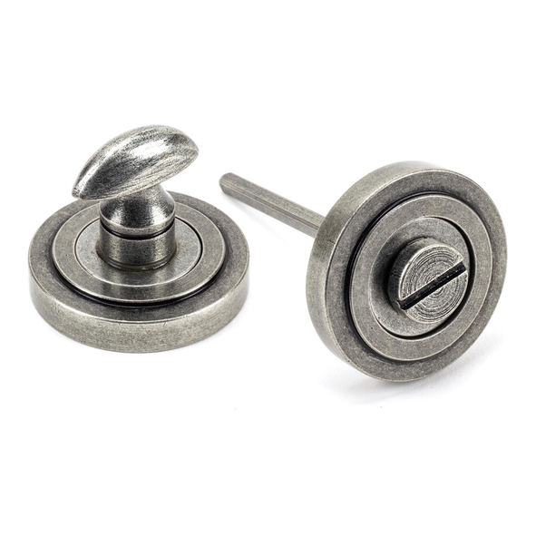 45752 � 53 x 8mm � Pewter Patina � From The Anvil Round Turn Set [Art Deco]