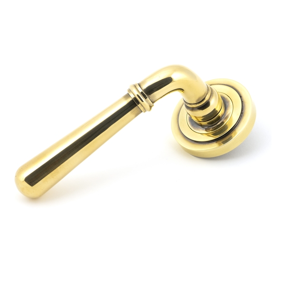 45756 • 53 x 8mm • Aged Brass • From The Anvil Newbury Lever on Rose [Art Deco]