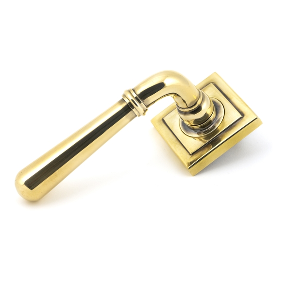 45758  53 x 53 x 8mm  Aged Brass  From The Anvil Newbury Lever on Rose [Square]
