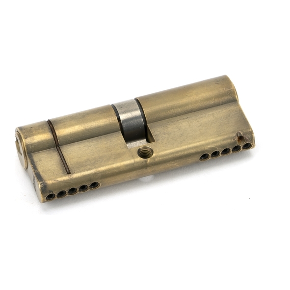 45811 • 40 x 40mm • Aged Brass • From The Anvil 5 Pin Euro Double Cylinder
