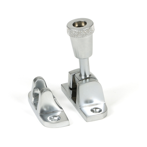 45946 � 55 x 21mm � Satin Chrome � From The Anvil Brompton Brighton Fastener [Radiused]