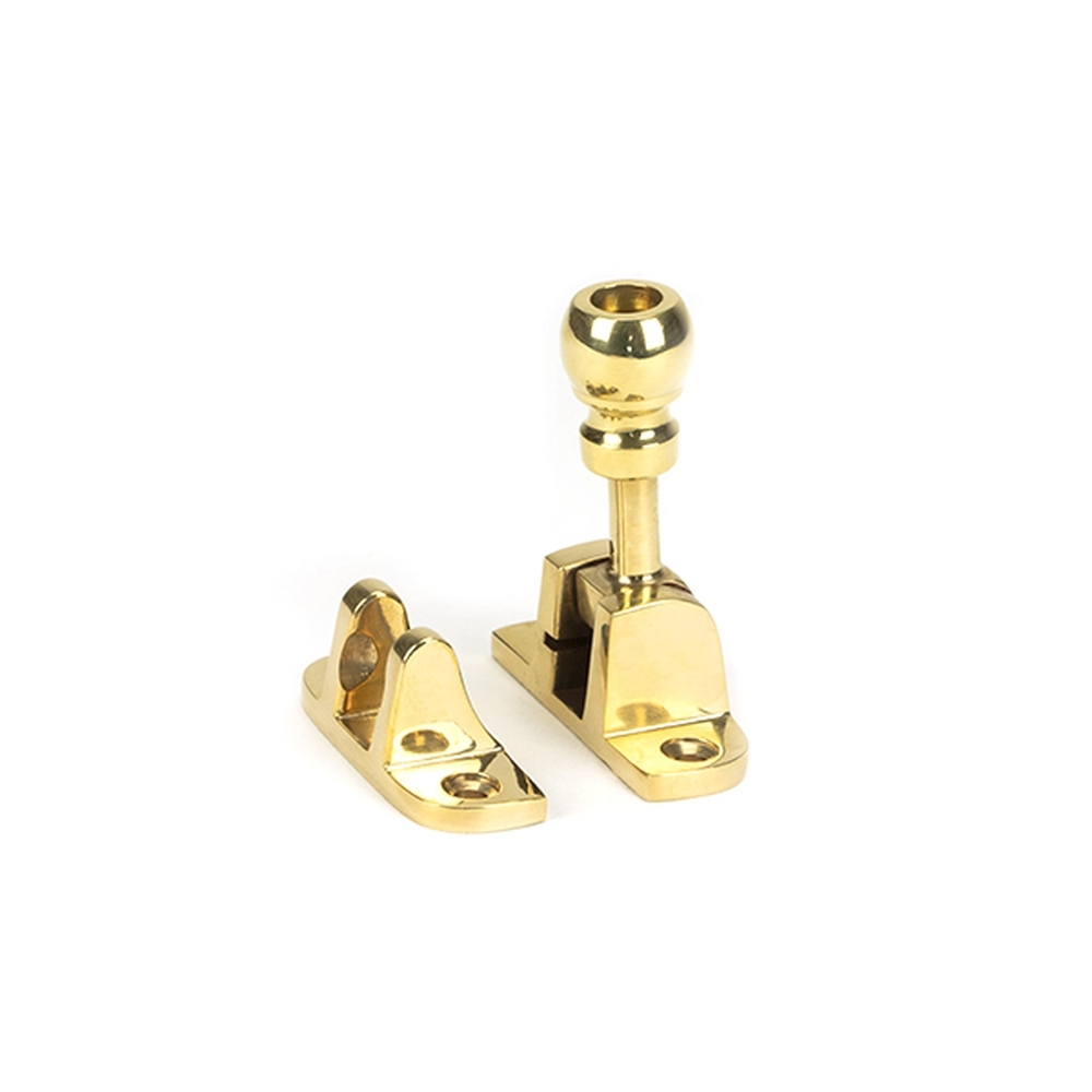 45957  55mm  Polished Brass  From The Anvil Mushroom Brighton Fastener [Radiused]