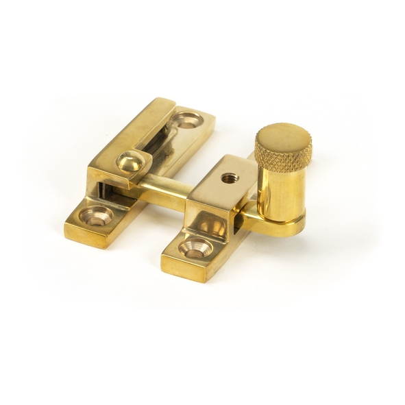 45982 � 64 x 13mm � Polished Brass � From The Anvil Brompton Quadrant Fastener - Narrow