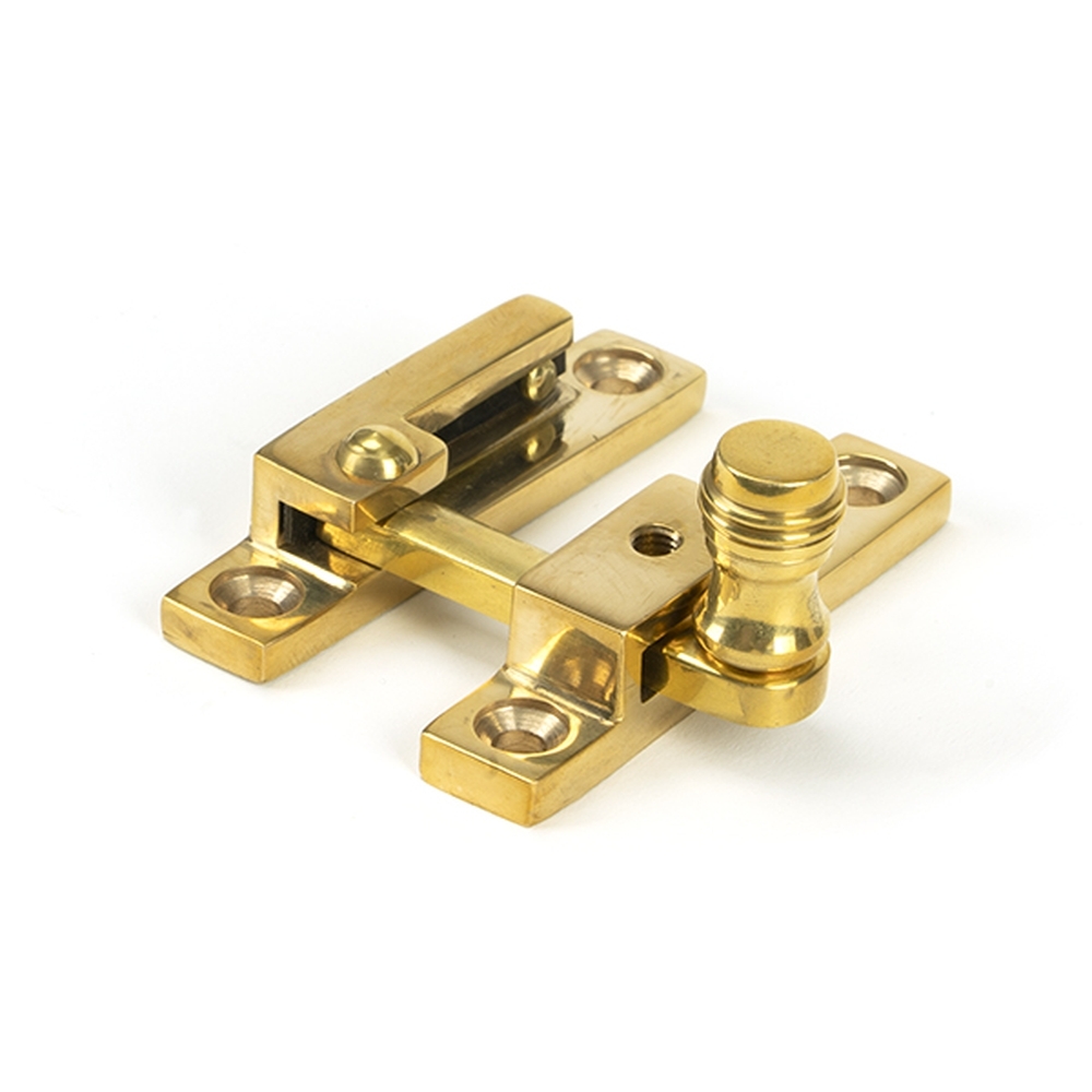 45987 • 64mm • Polished Brass • From The Anvil Prestbury Quadrant Fastener - Narrow