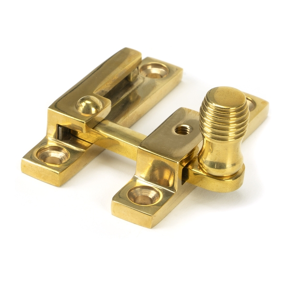 45992 � 64 x 13mm � Polished Brass � From The Anvil Beehive Quadrant Fastener - Narrow