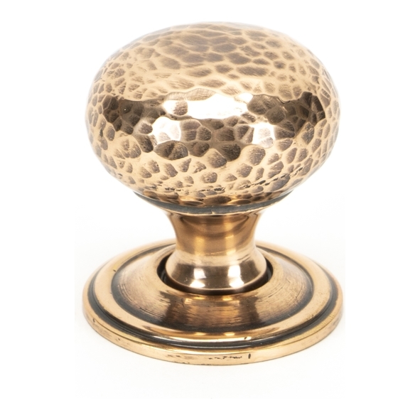 46025 • 32mm Ø • Polished Bronze • From The Anvil Hammered Mushroom Cabinet Knob