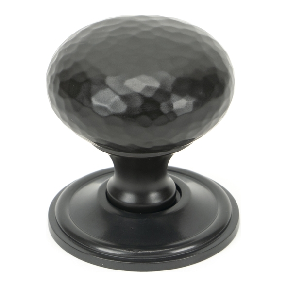 46029 • 38mm • Aged Bronze • From The Anvil Hammered Mushroom Cabinet Knob