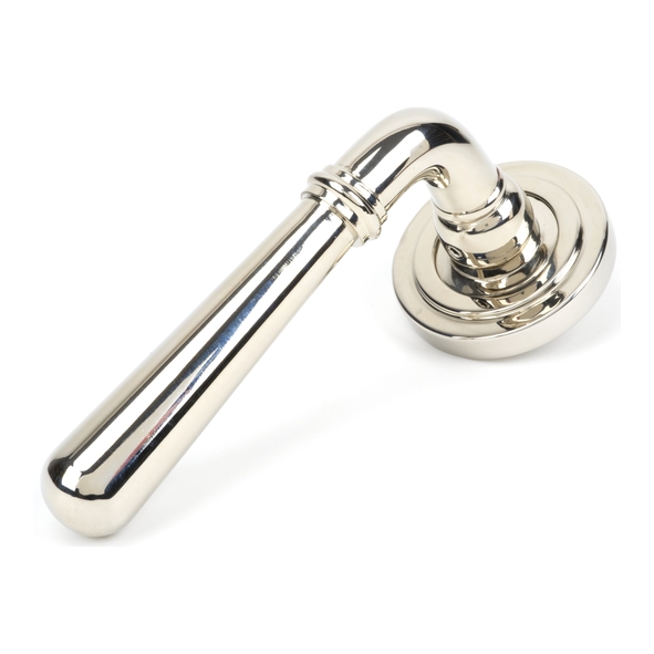 46058  53 x 8mm  Polished Nickel  From The Anvil Newbury Lever on Rose [Art Deco]