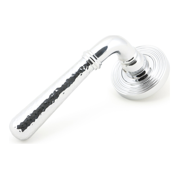 46075 • 53 x 8mm • Polished Chrome • From The Anvil Hammered Newbury Lever on Rose [Beehive]