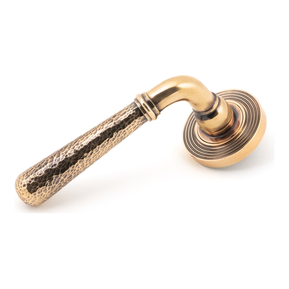 46087 • 53 x 8mm • Polished Bronze • From The Anvil Hammered Newbury Lever on Rose [Beehive]