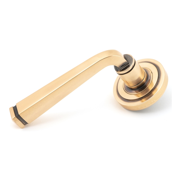46094 • 53 x 8mm • Polished Bronze • From The Anvil Avon Round Lever on Rose [Art Deco]