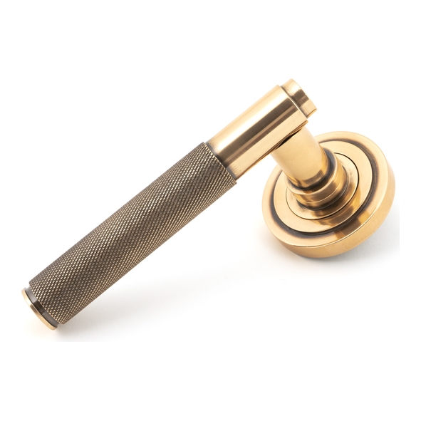 46102 • 53 x 8mm • Polished Bronze • From The Anvil Brompton Lever on Rose [Art Deco]