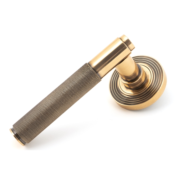 46103 • 53 x 8mm • Polished Bronze • From The Anvil Brompton Lever on Rose [Beehive]