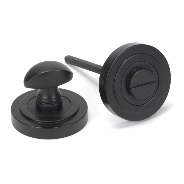 46106 � 53 x 8mm � Aged Bronze � From The Anvil Round Thumbturn [Art Deco]