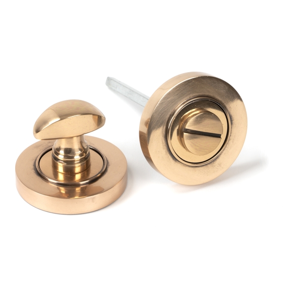46109 • 53 x 8mm • Polished Bronze • From The Anvil Round Thumbturn [Plain]