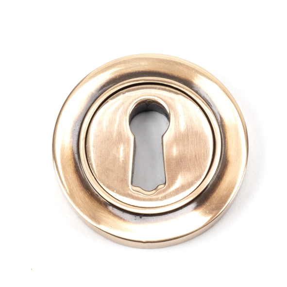 46117  53mm  Polished Bronze  From The Anvil Round Escutcheon [Plain]