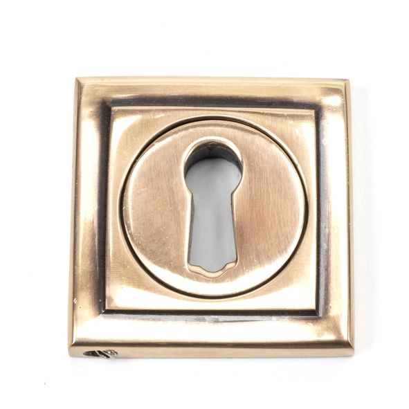 46120  53 x 53mm  Polished Bronze  From The Anvil Round Escutcheon [Square]