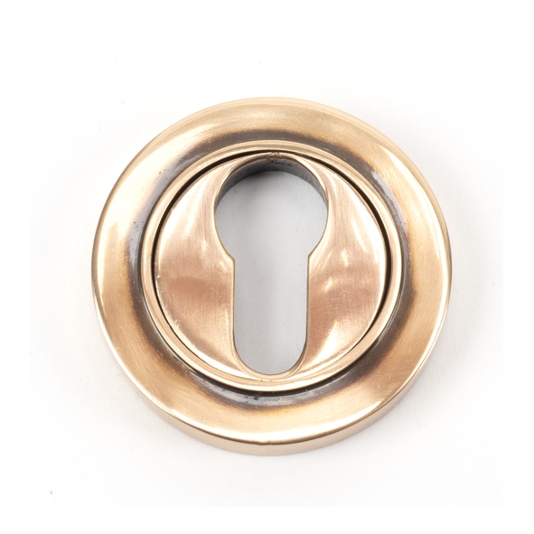 46125 • 53mm • Polished Bronze • From The Anvil Round Euro Escutcheon [Plain]