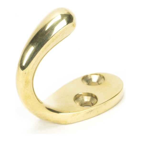 46308 • 32 x 19mm • Polished Brass • From The Anvil Celtic Single Robe Hook
