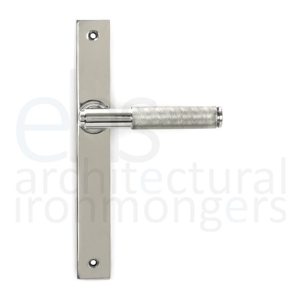 46410 • 242 x 32 x 13mm • Polished Marine SS [316] • From The Anvil Brompton Slimline Lever Espag. Latch Set
