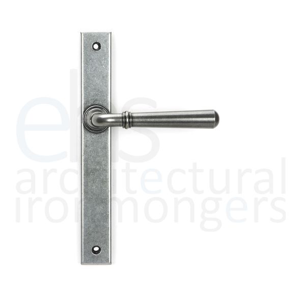 46412  244 x 32 x 13mm  Pewter Patina  From The Anvil Newbury Slimline Lever Espag. Latch Set