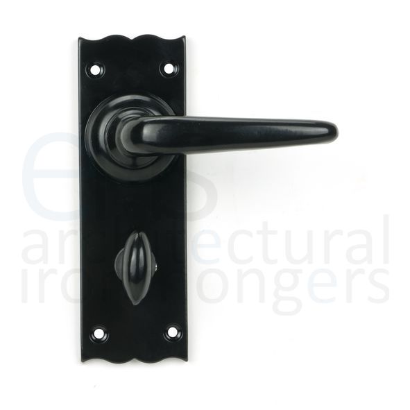 46569 • 152 x 50 x 6mm • Black • From The Anvil Oak Lever Bathroom Set