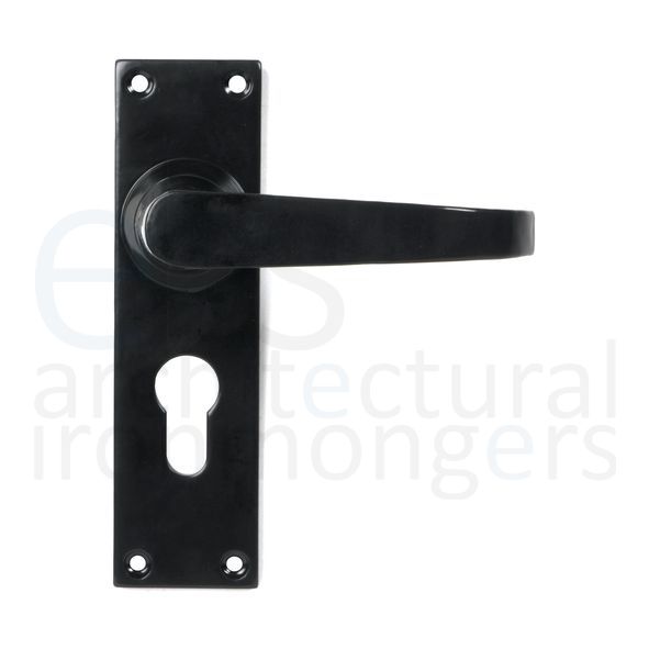 46578 • 155 x 42 x 5mm • Black • From The Anvil Deluxe Lever Euro Lock Set