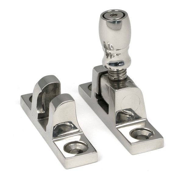 46625 � 55 x 14mm � Polished Stainless [316] Brass � From The Anvil Mushroom Brighton Fastener - Narrow [Square]