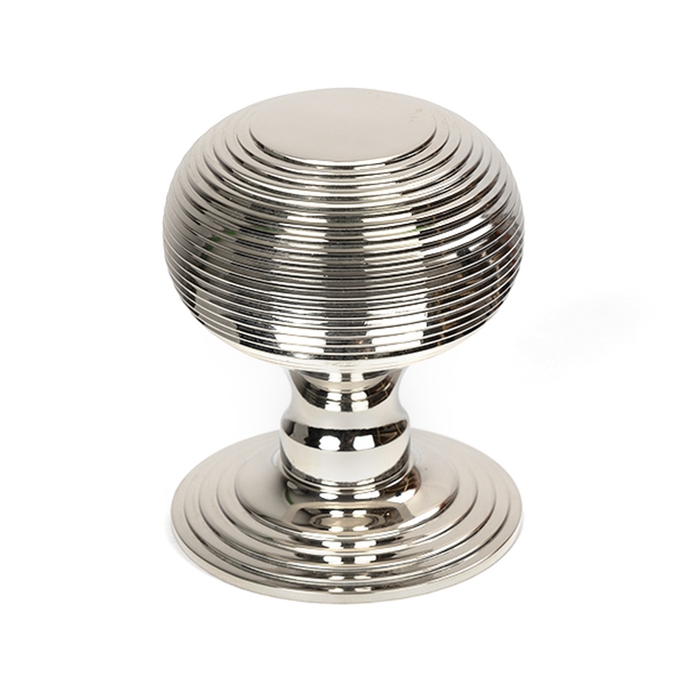 46656  80mm  Polished Nickel  From The Anvil Beehive Centre Door Knob