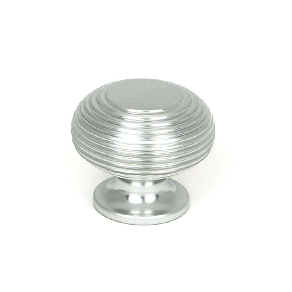 46662 • 40mm • Satin Chrome • From The Anvil Beehive Cabinet Knob